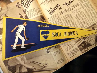 Banderín Bochas Club Boca Juniors