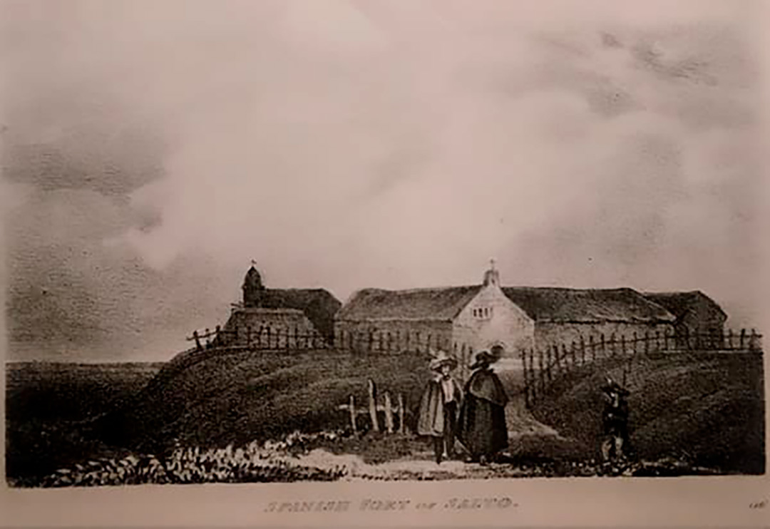Dibujo del Fuerte Español de Salto